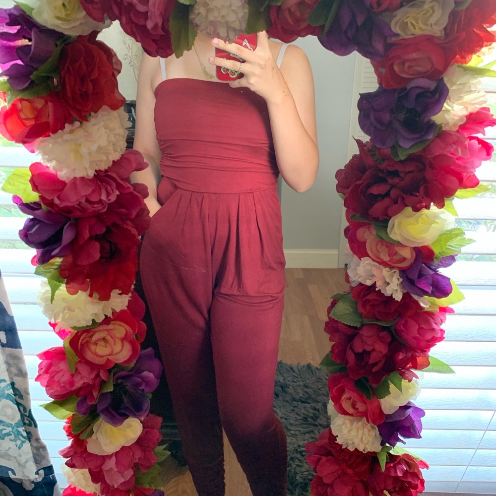 Burgundy off the shoulder